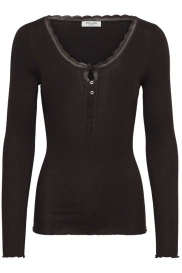ROSEMUNDE Longsleeve 'Betty' dunkelbraun