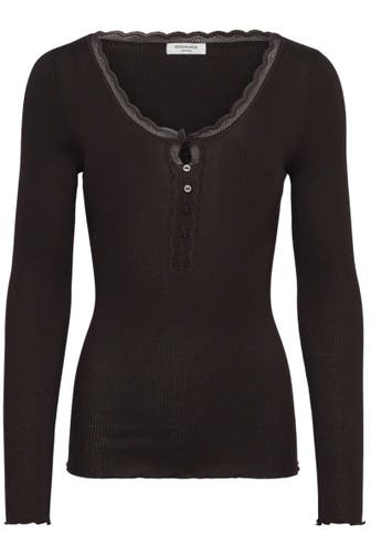 ROSEMUNDE Longsleeve 'Betty' dunkelbraun