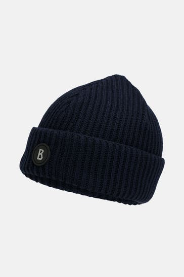BOGNER Strickmütze 'Gustav' nachtblau