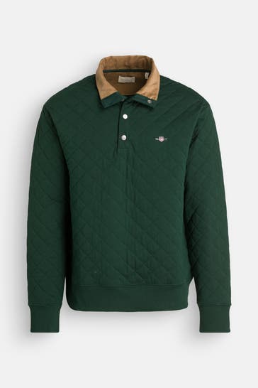 GANT Sweat-Troyer dunkelgrün