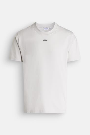 OFF-WHITE T-Shirt steingrau