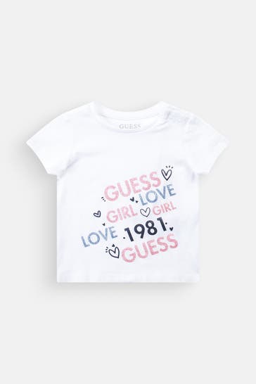 GUESS T-Shirt weiß