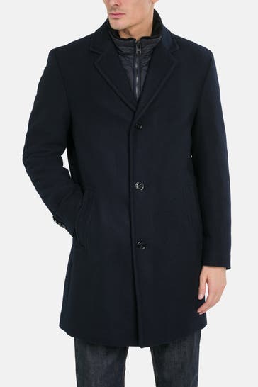 HECHTER Paris Wollmixmantel nachtblau