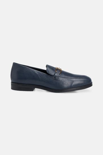 GEOX Leder-Slipper 'Cloride' nachtblau