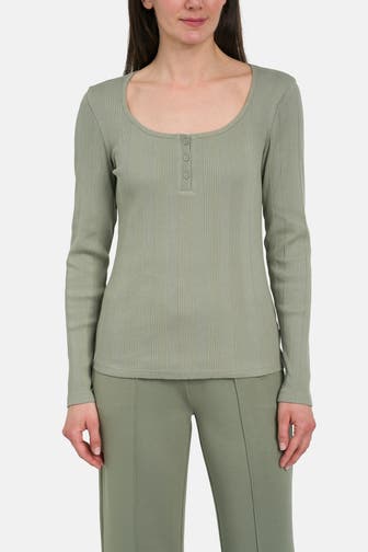 MARC O'POLO DENIM Longsleeve graugrün