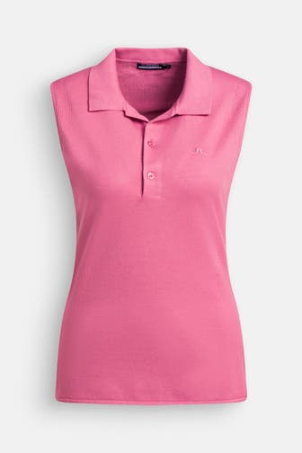 J.LINDEBERG SPORTSWEAR Strick-Polo 'Tanja' dunkelrosa