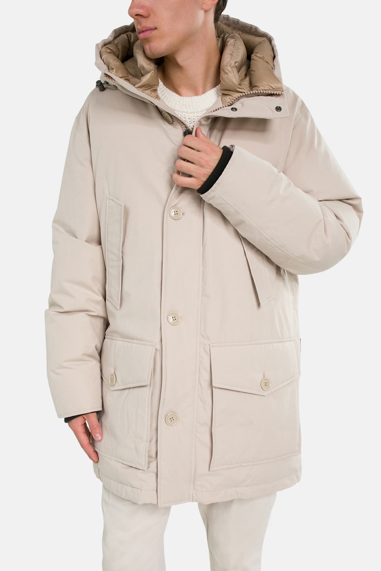 WOOLRICH Daunenparka creme, Bild 1