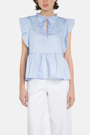 RICH & ROYAL Blusentop hellblau