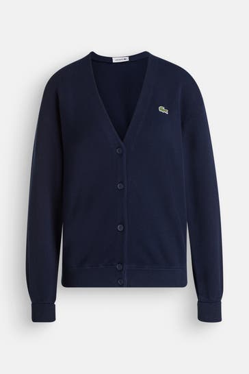 LACOSTE Strickjacke dunkelblau