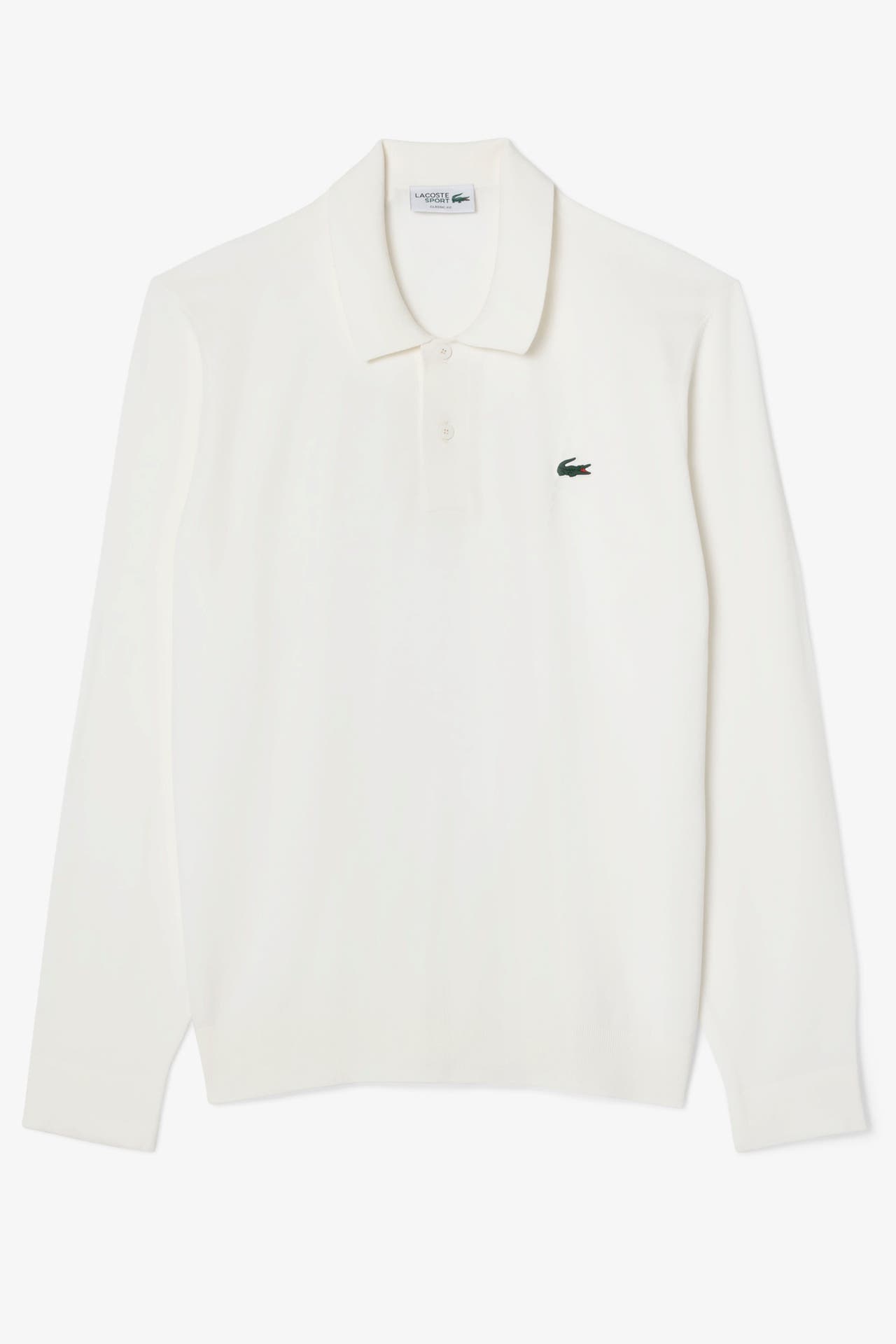LACOSTE Langarm-Polo weiß, Bild 1