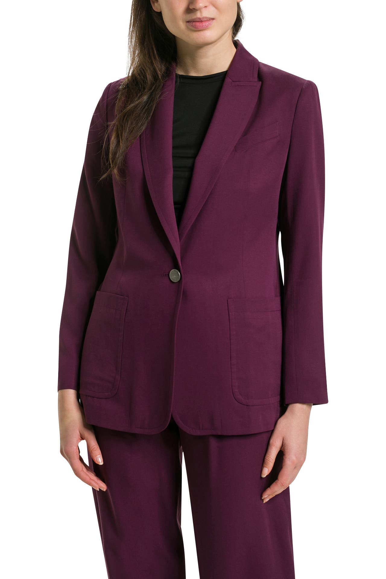 CLARA IN AUBERGINE