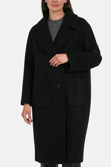 FUCHS SCHMITT Wollmix-Mantel schwarz