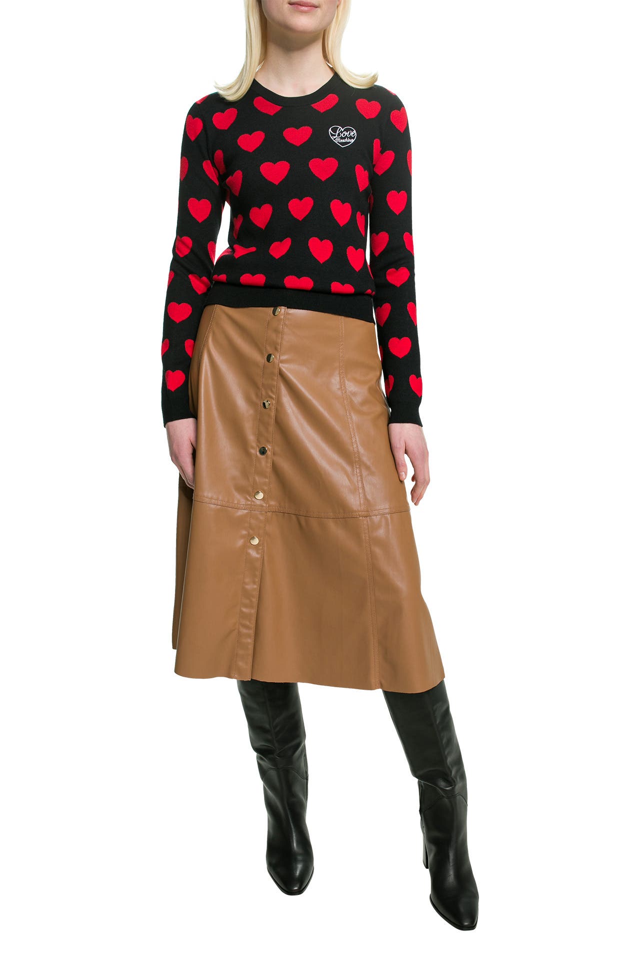 LOVE MOSCHINO Strickpullover gemustert, Bild 1