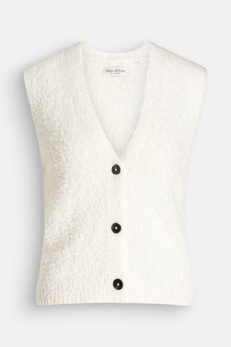 MARC O'POLO Strickweste weiß