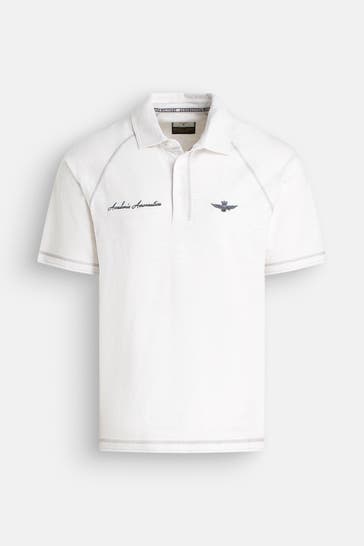AERONAUTICA MILITARE Polo-Shirt offwhite
