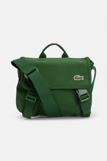 LACOSTE Umhängetasche 'Neocroc' dunkelgrün