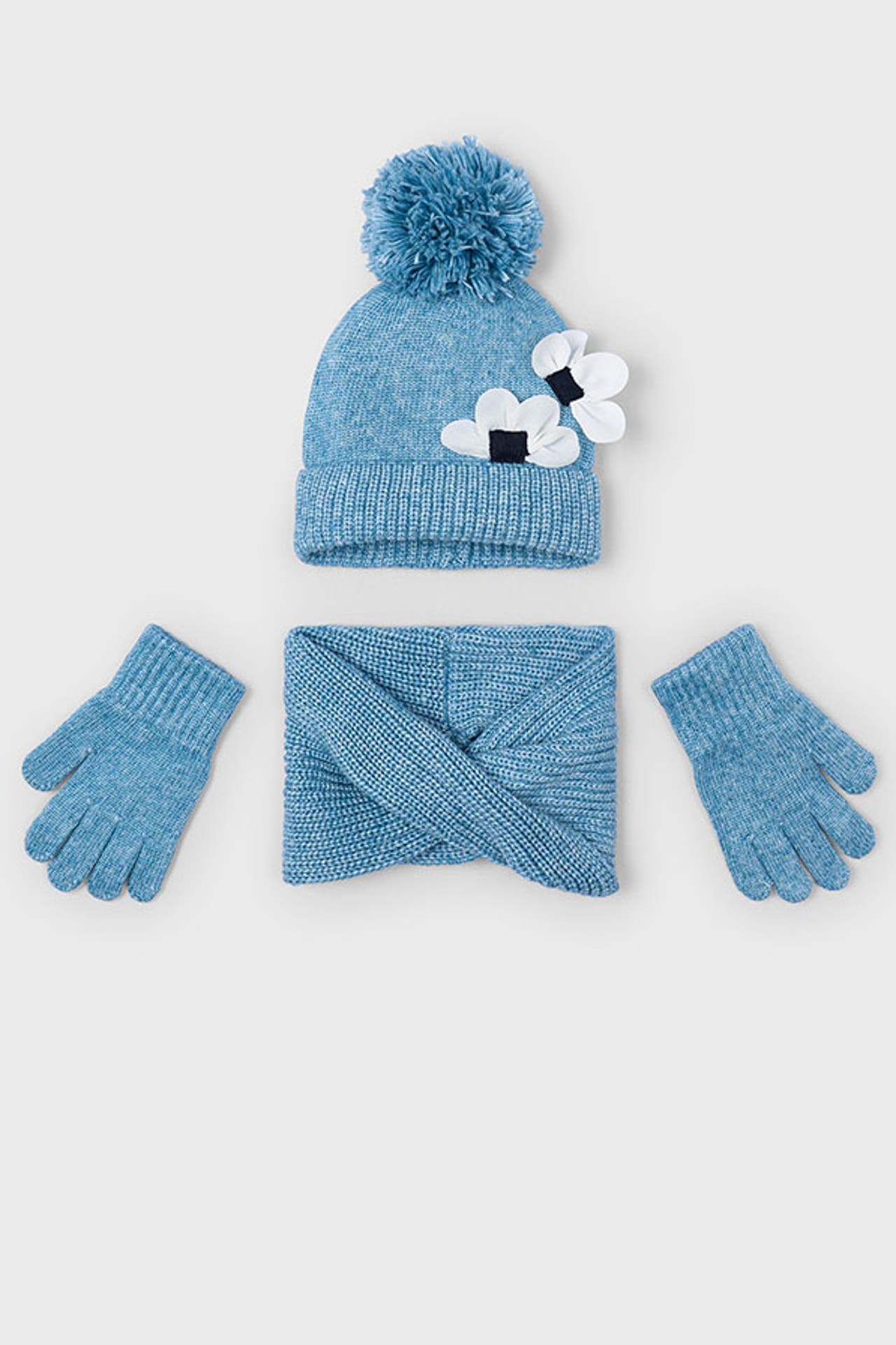 MAYORAL Set: Mütze und Schal und Handschuhe blau, Bild 1