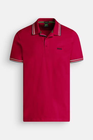 BOSS Polo-Shirt 'Paddy' weinrot