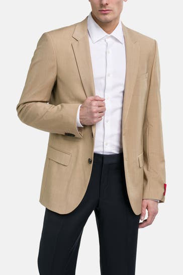 HUGO Wollmix-Sakko hellbraun