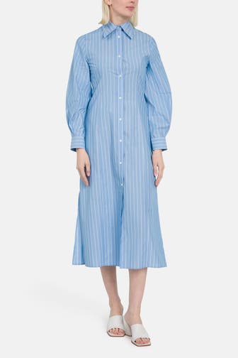 GANT Blusenkleid blau gestreift