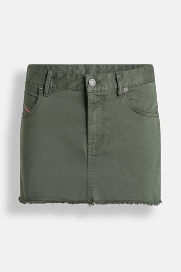 DIESEL Jeansrock oliv