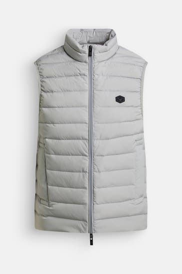 EMPORIO ARMANI Daunenweste grau