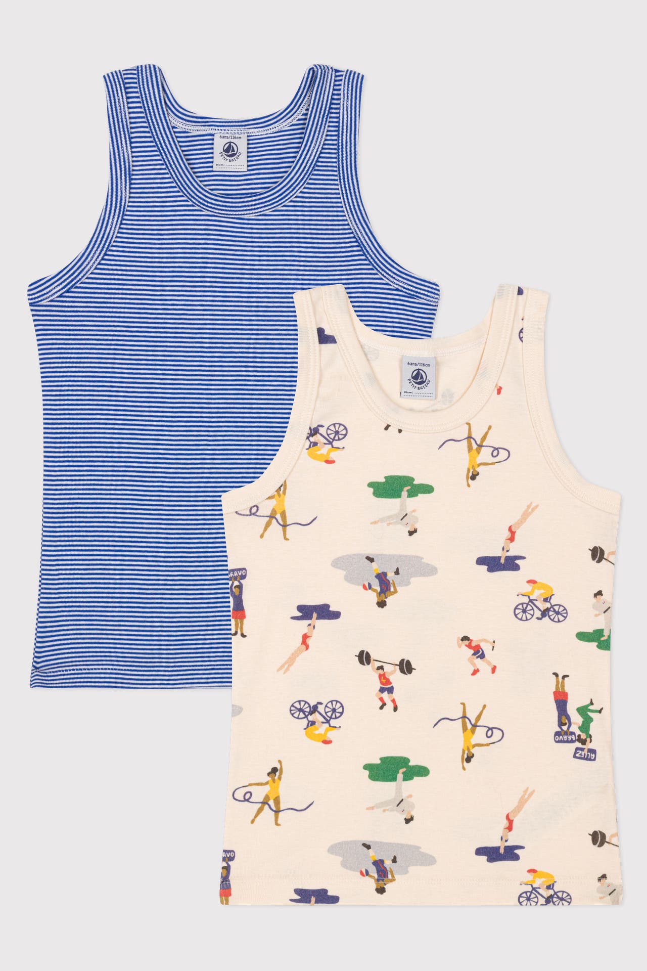 PETIT BATEAU 2er-Pack Unterhemden mehrfarbig, Bild 1