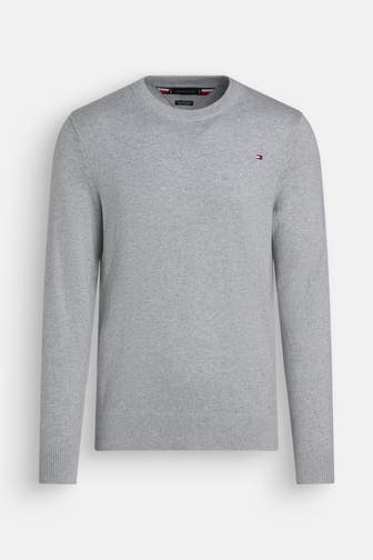 TOMMY HILFIGER Strickpullover grau
