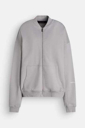 BLACK PALMS Sweatjacke 'Honey' hellgrau