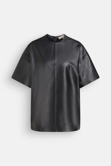 MICHAEL MICHAEL KORS Black leather shirt