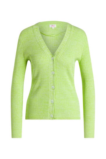 S.OLIVER Strickjacke hellgrün