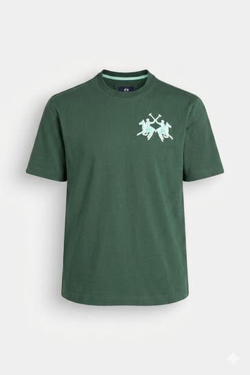 LA MARTINA T-Shirt tannengrün