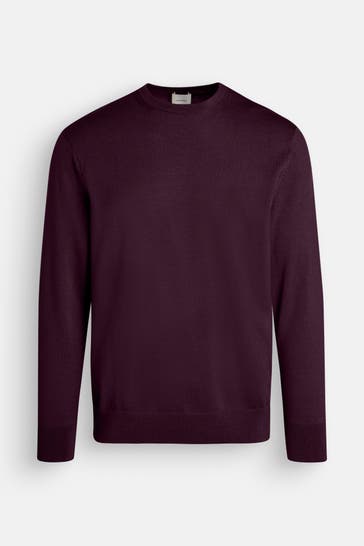 CALVIN KLEIN Wollpullover burgunder