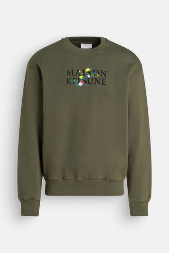 MAISON KITSUNÉ Sweatshirt dunkelgrün