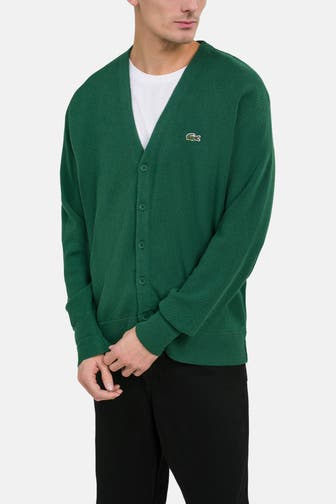 LACOSTE Cardigan grün