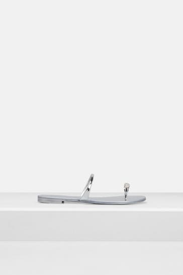 GIUSEPPE ZANOTTI Sandalen silber