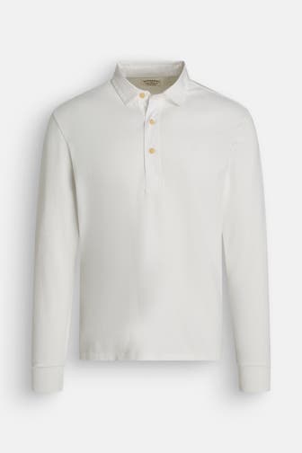 SUPERDRY Langarm-Polo ecru