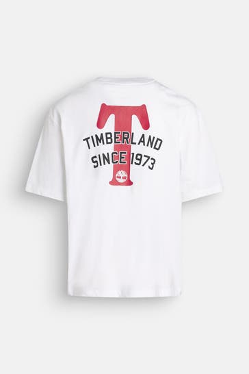 TIMBERLAND T-Shirt 'Big T' weiß