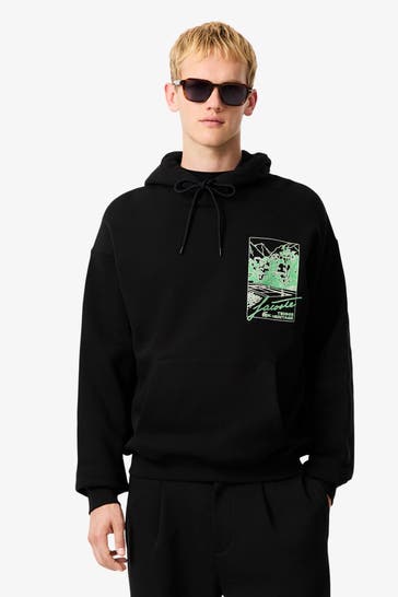 LACOSTE Hoodie schwarz