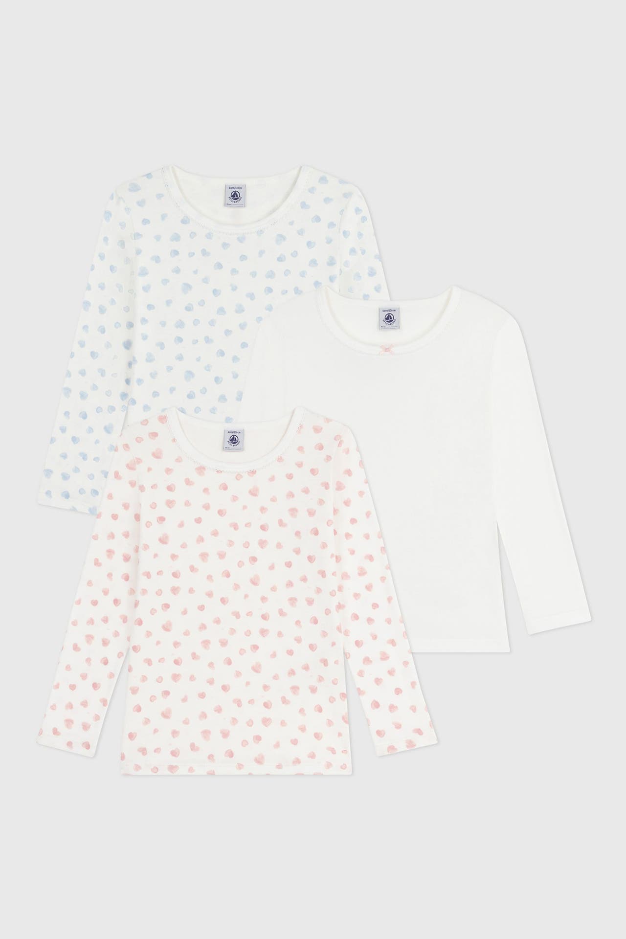 PETIT BATEAU 3er Pack Langarmshirt mehrfarbig, Bild 1