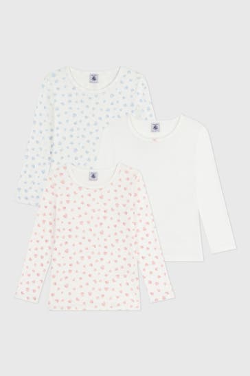 PETIT BATEAU 3er Pack Langarmshirt mehrfarbig