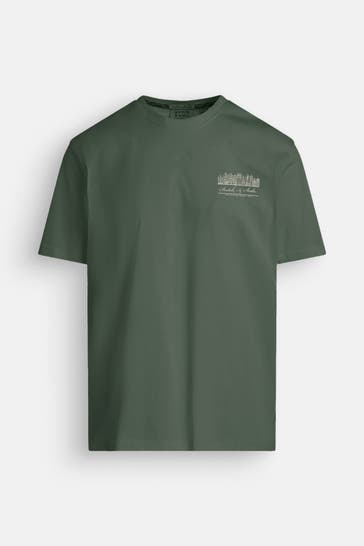 SCOTCH & SODA T-Shirt dunkelgrün
