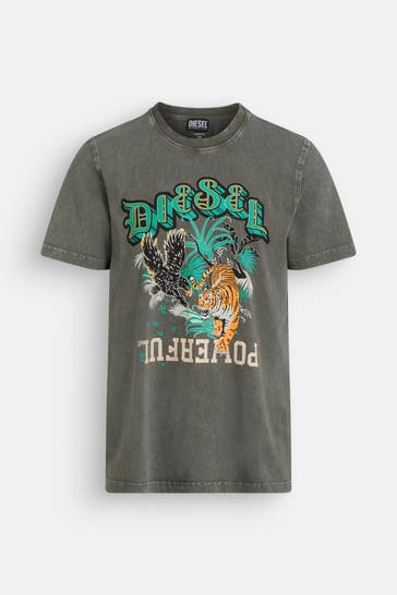 DIESEL T-Shirt grau