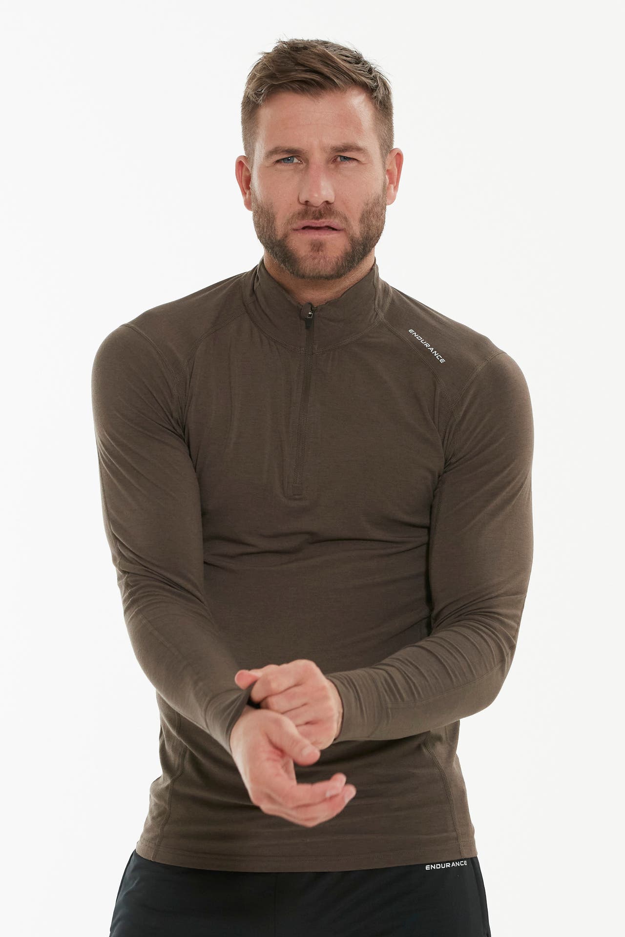 ENDURANCE Longsleeve 'Lyee' grünbraun, Bild 1