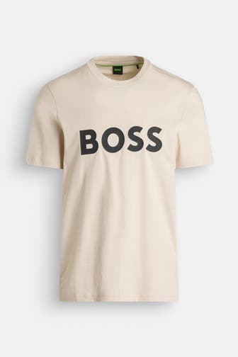 BOSS GREEN T-Shirt 'Teebo' beige