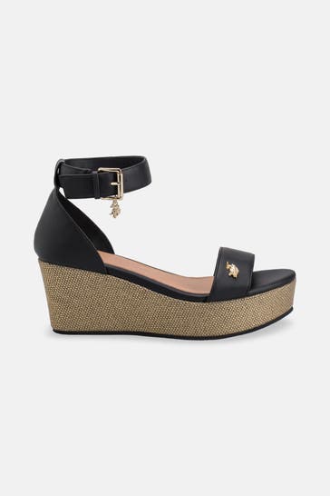 U.S. POLO ASSN. Wedges 'Aleida' schwarz