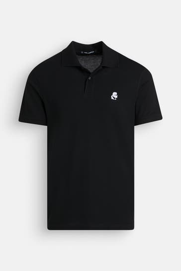 KARL LAGERFELD Polo-Shirt schwarz