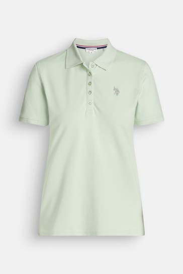 U.S. POLO ASSN. Polo-Shirt hellgrün