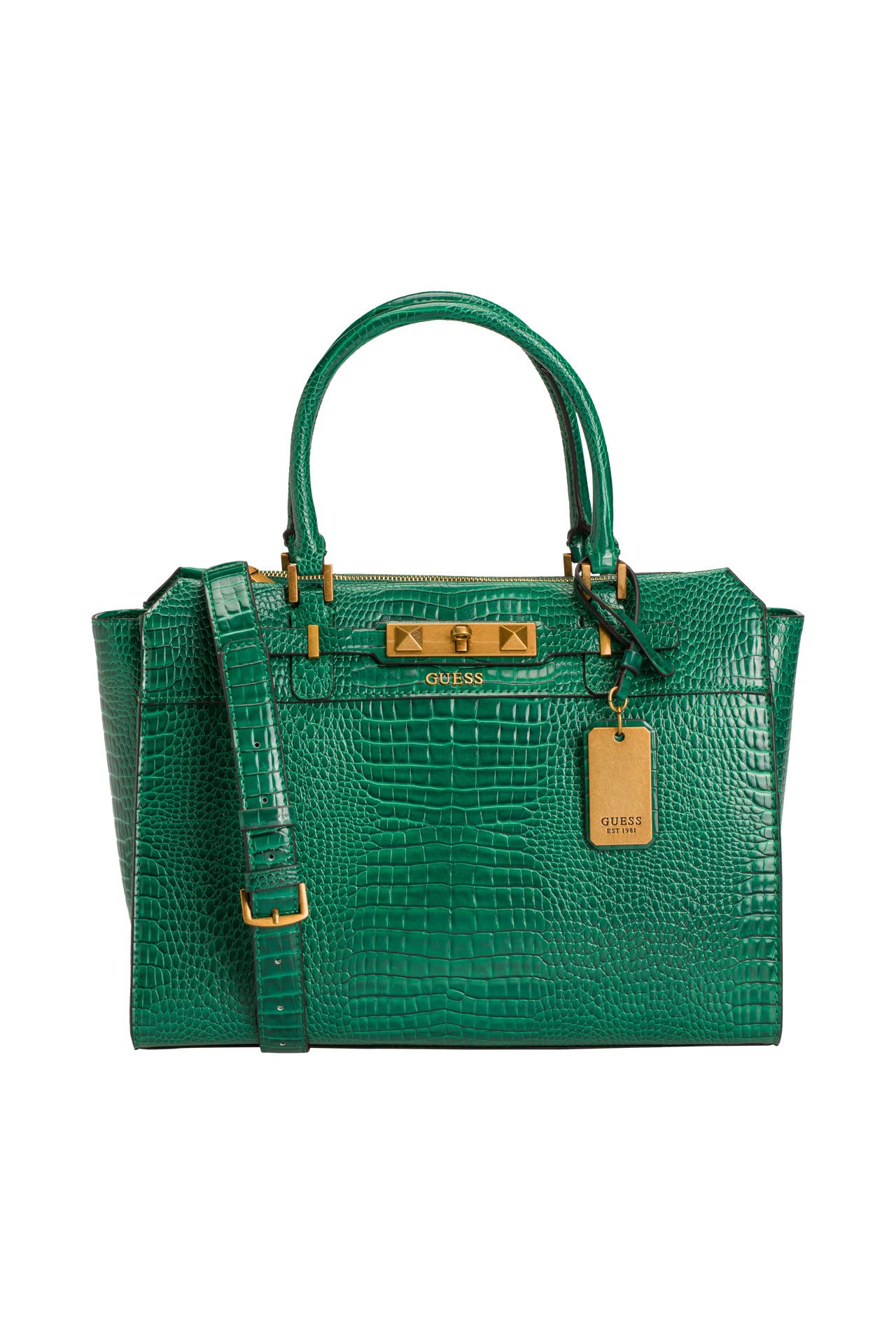 GUESS Handtasche 'Raffie' grün, Bild 1