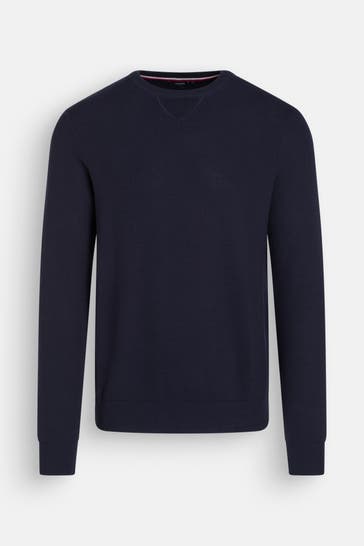 HECHTER Paris Strickpullover dunkelblau